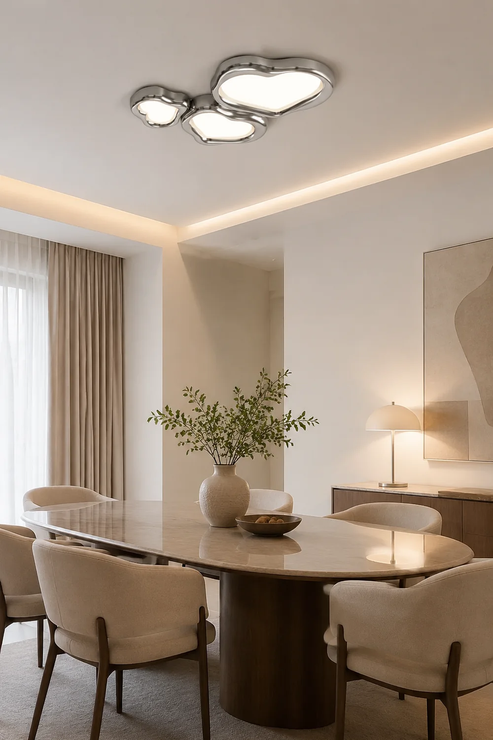 Modern Acrylic Led Ceiling Lamp - Lumpaz