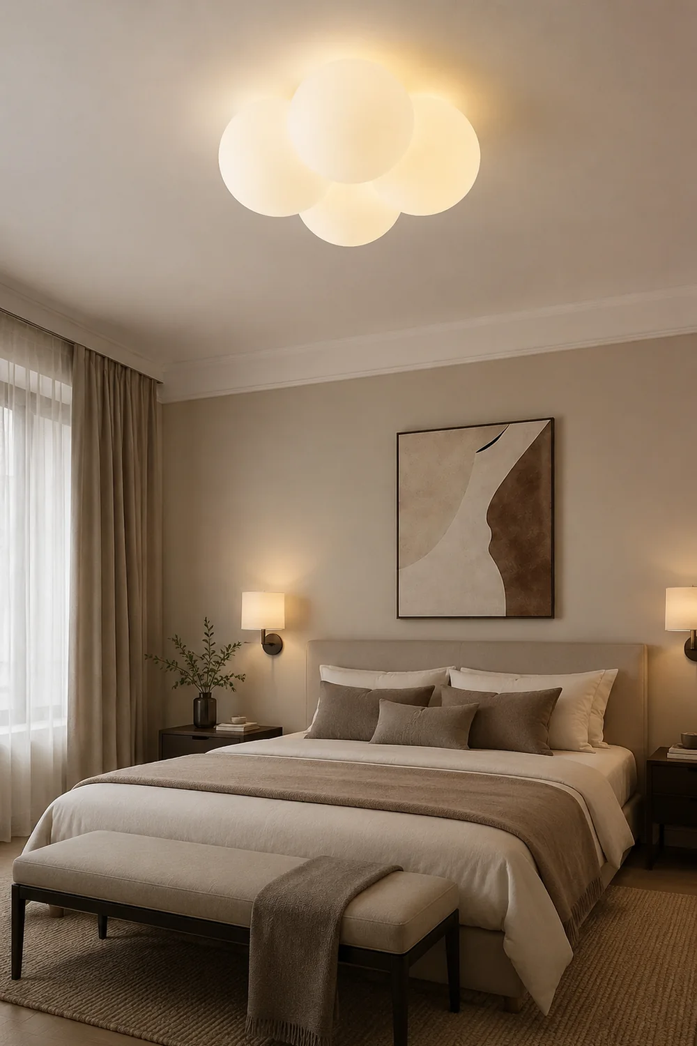 Modern White Cloud Bubbles Ceiling Light - Lumpaz
