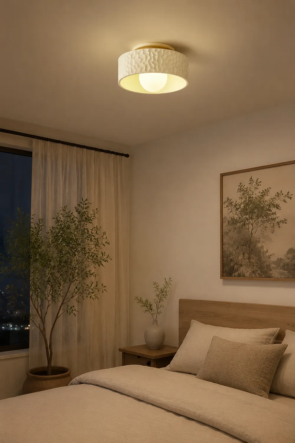 Wabi-sabi Ceiling Lamp Simple Creativity Ceiling Light - Lumpaz
