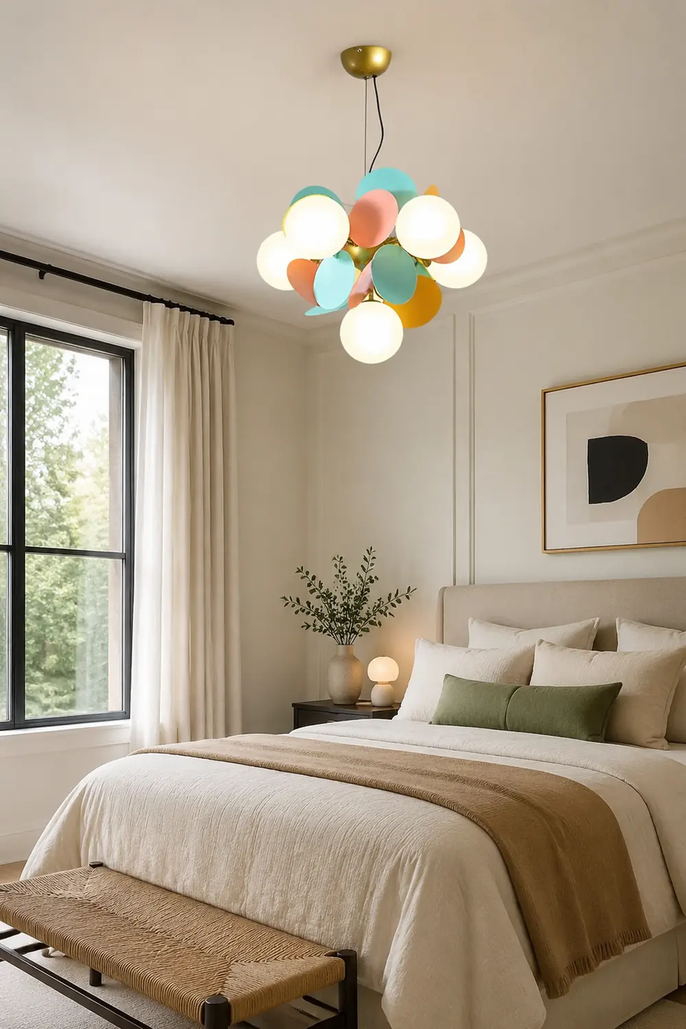 Modern Multicolored Flower-Branch Shaped Ceiling Chandelier Light - Lumpaz