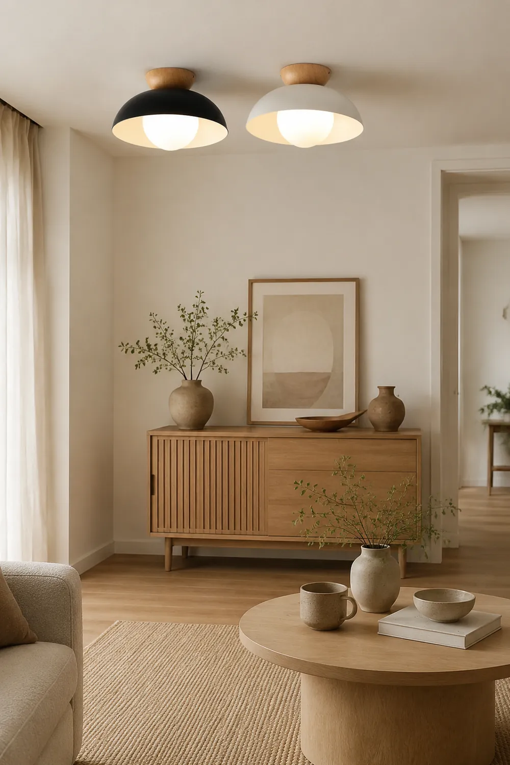 Minimalist Eco-friendly Metal Ceiling Light - Lumpaz