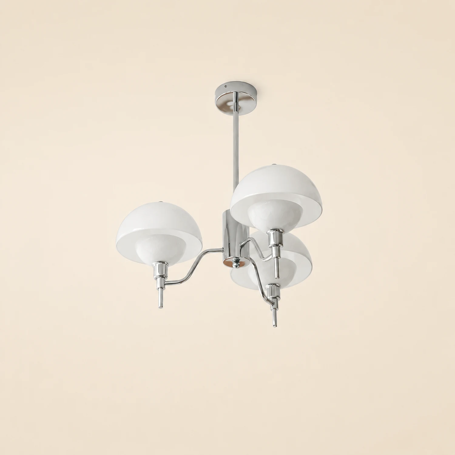 French White Cream Mushroom Chandelier - Lumpaz