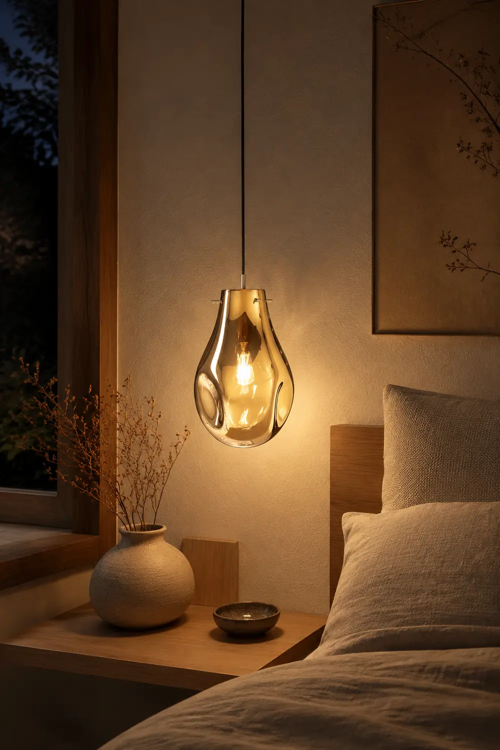 Handcrafted Irregular Shape Glass Pendant Lighting - Lumpaz