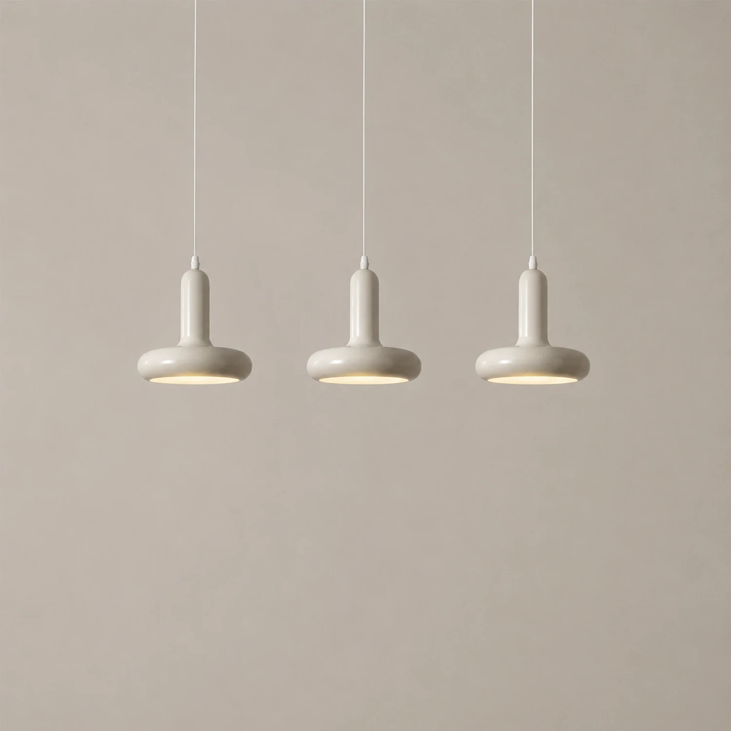 Bauhaus Puck Creamy Pendant Light - Lumpaz