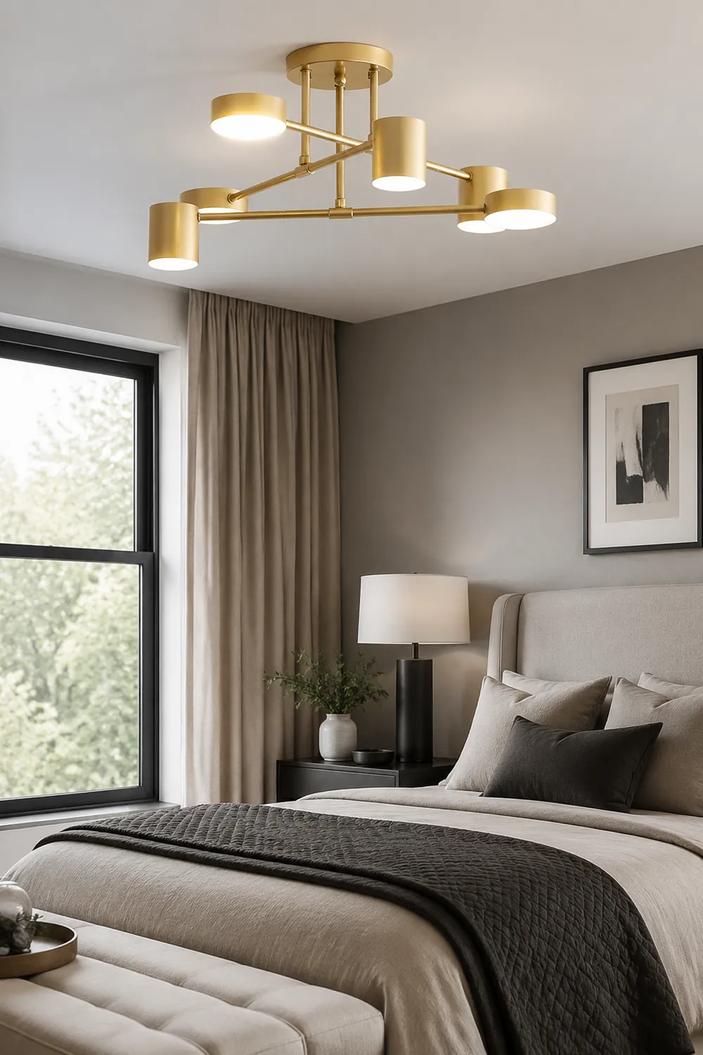 Metal Painted Finishes LED Ceiling Light Circle Design Flush Mount Lights - Lumpaz