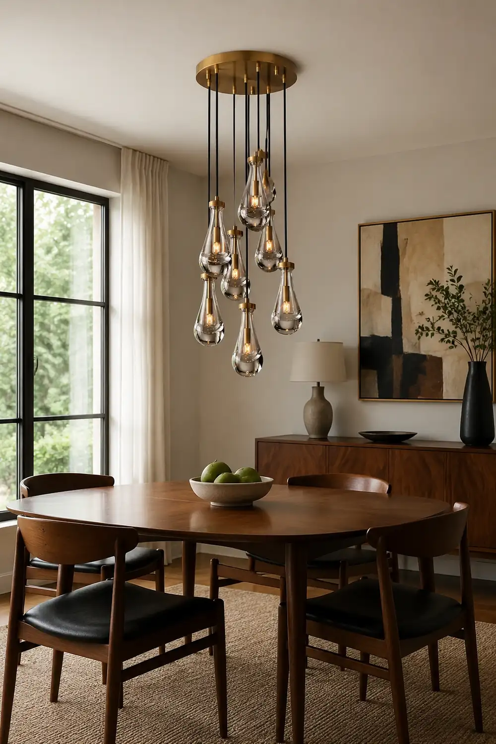 Modern Art Deco Raindrop Chandelier - Lumpaz