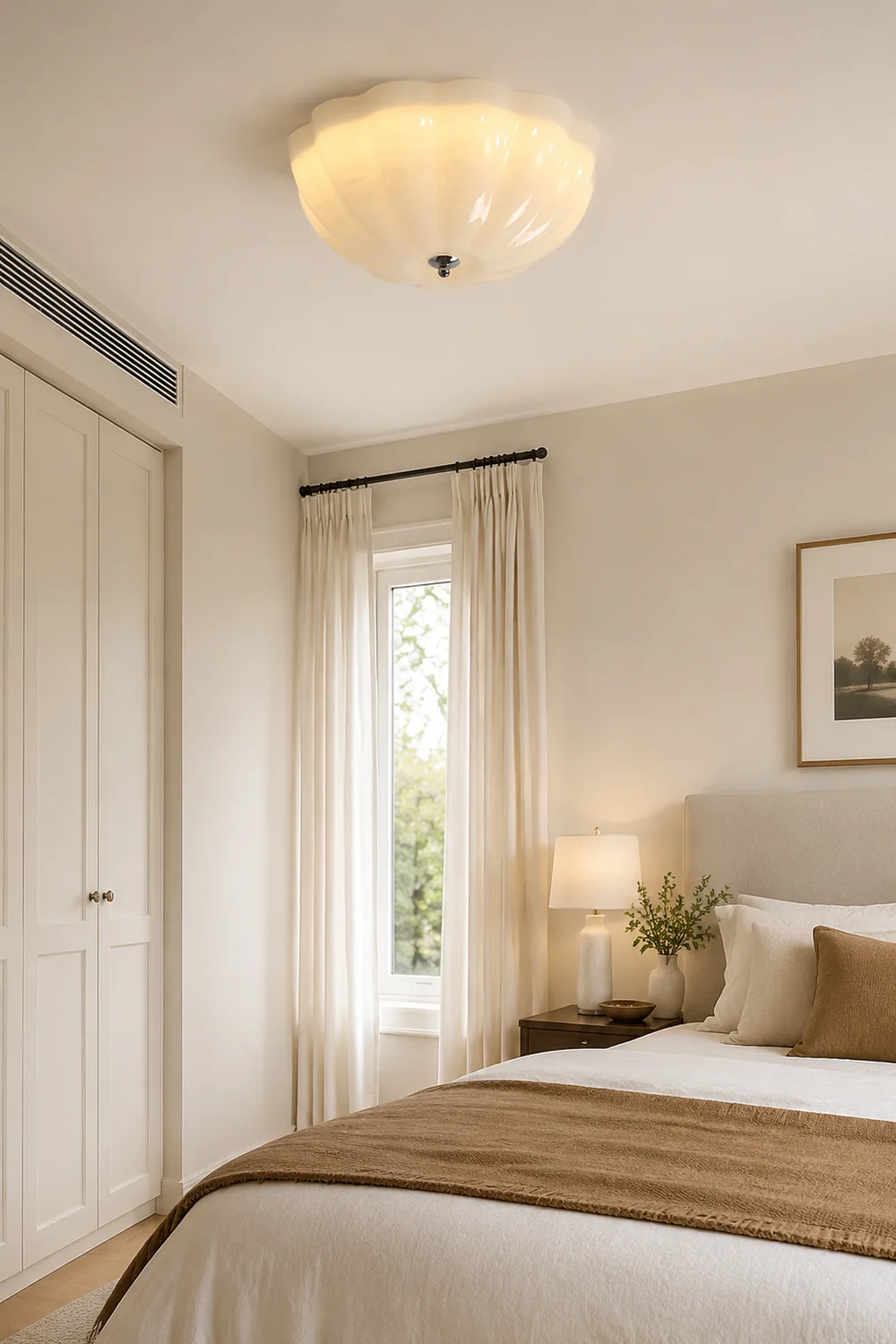 Simple French Retro LED Ceiling Lamp - Lumpaz