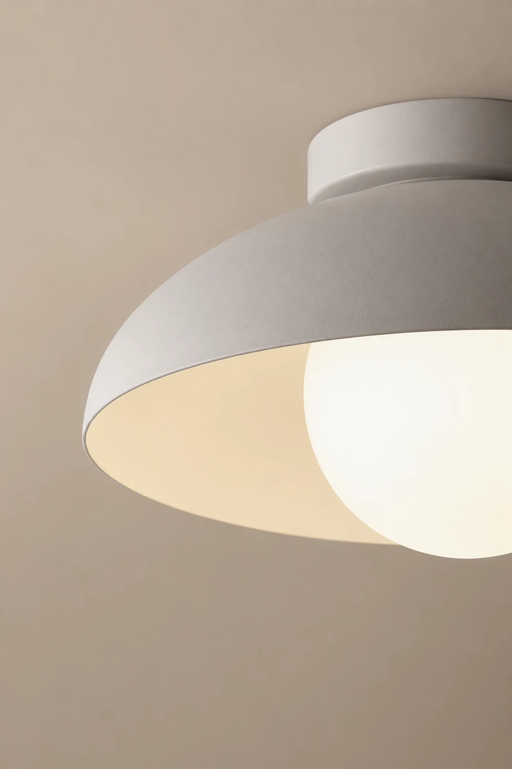 Contemporary Metal Semi Flush Ceiling Light for Hallway - Lumpaz