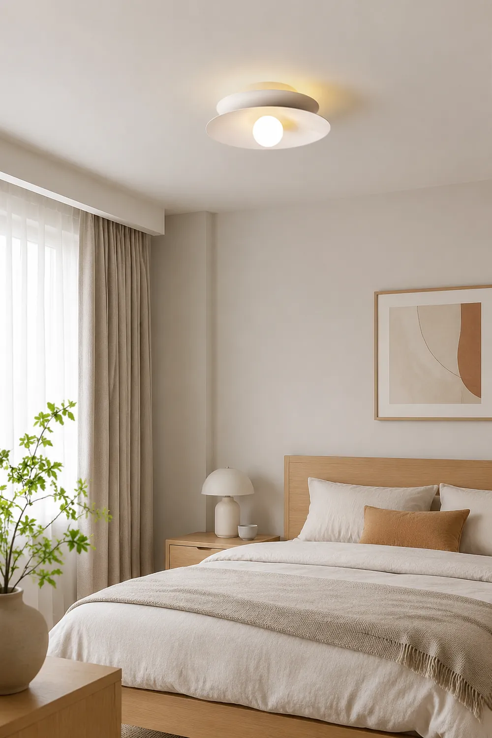 Simple LED Ceiling Light For Bedroom - Lumpaz
