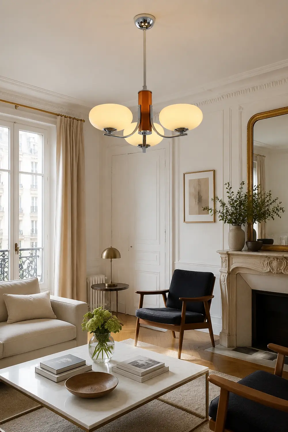 Medieval Bauhaus Solid Wood Chandelier - Lumpaz