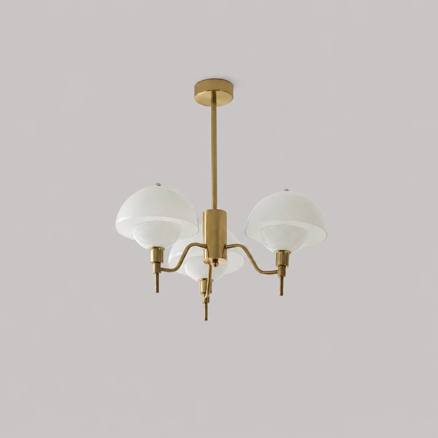 French White Cream Mushroom Chandelier - Lumpaz