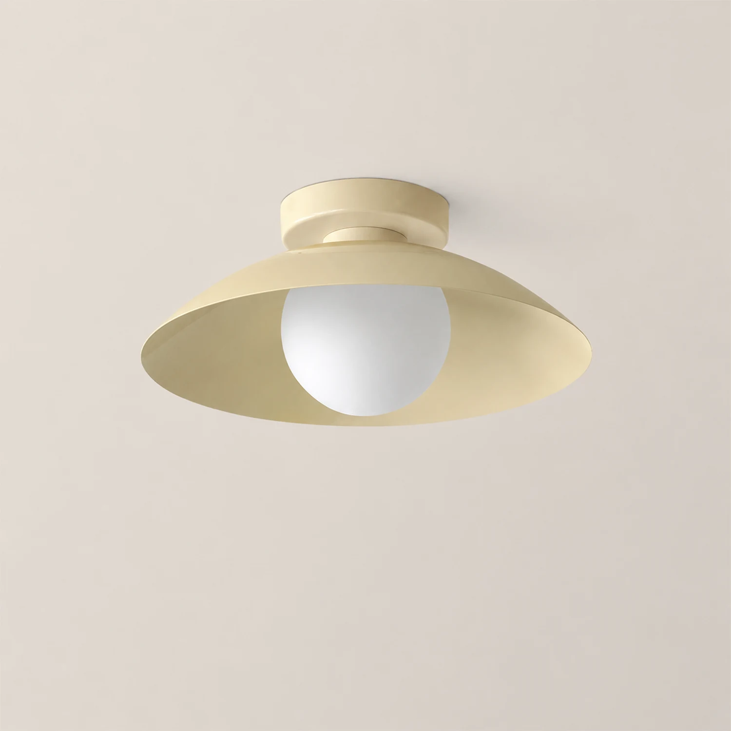 Simple Round Metal Flush Mount Ceiling Light For Kitchen - Lumpaz