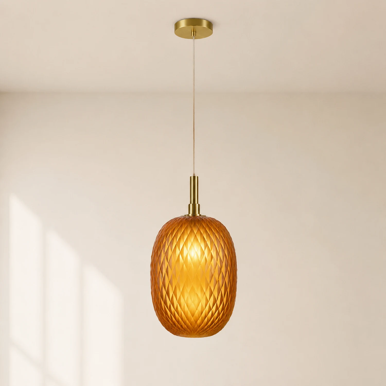Design Stained Glass Ball Pendant Light - Lumpaz