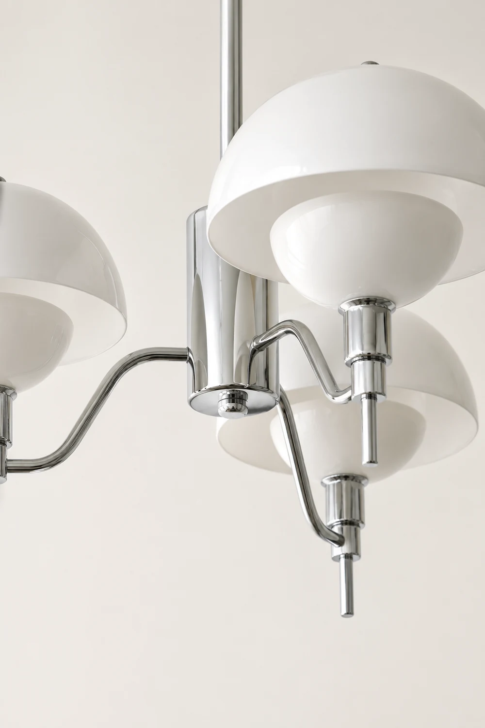 French White Cream Mushroom Chandelier - Lumpaz