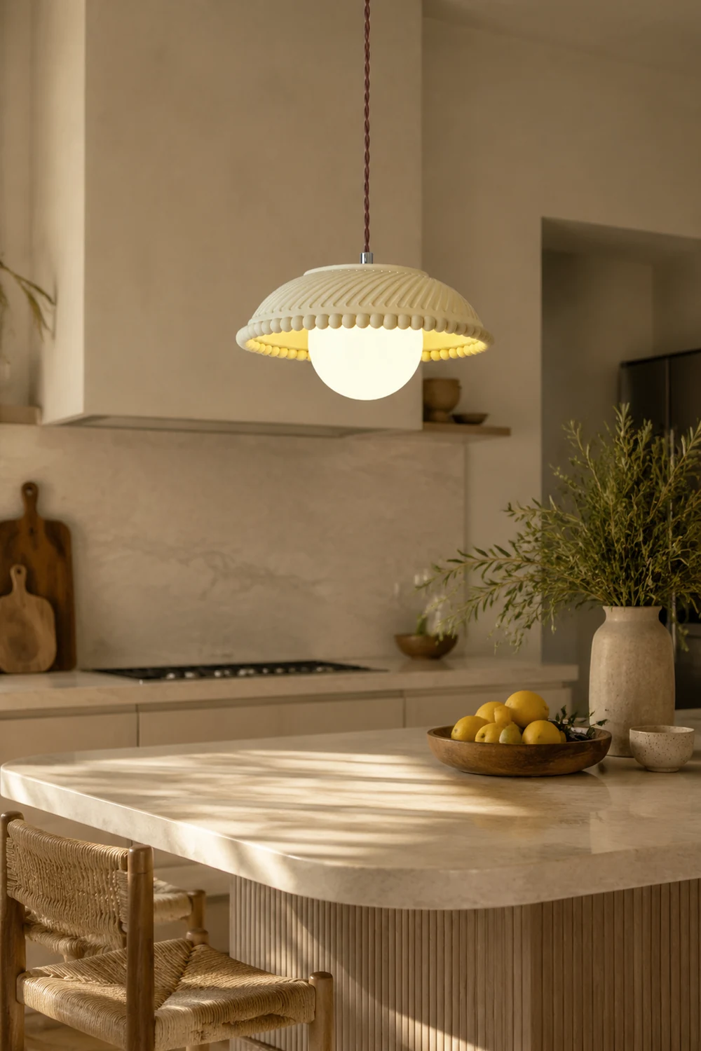 Simple Resin Island Hanging Pendant Light - Lumpaz
