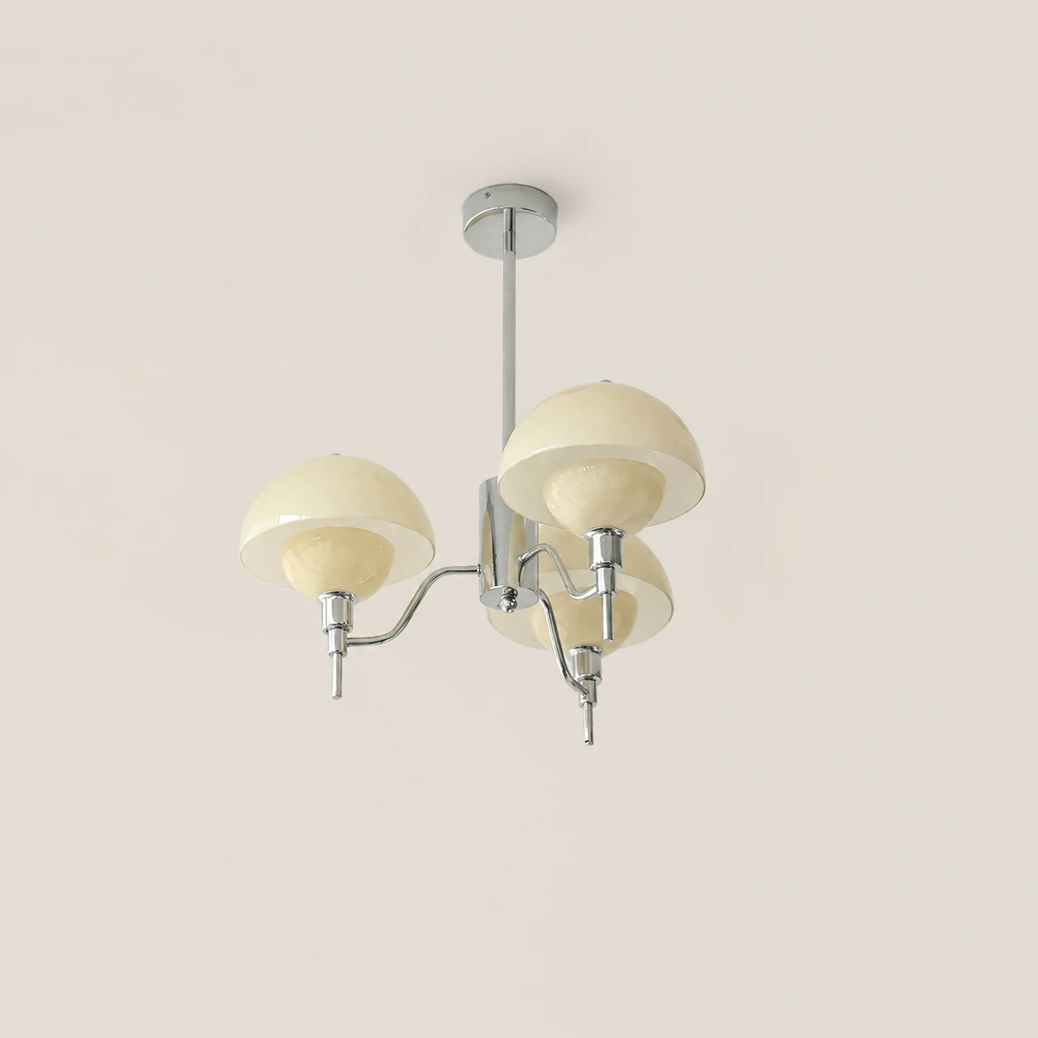 French White Cream Mushroom Chandelier - Lumpaz