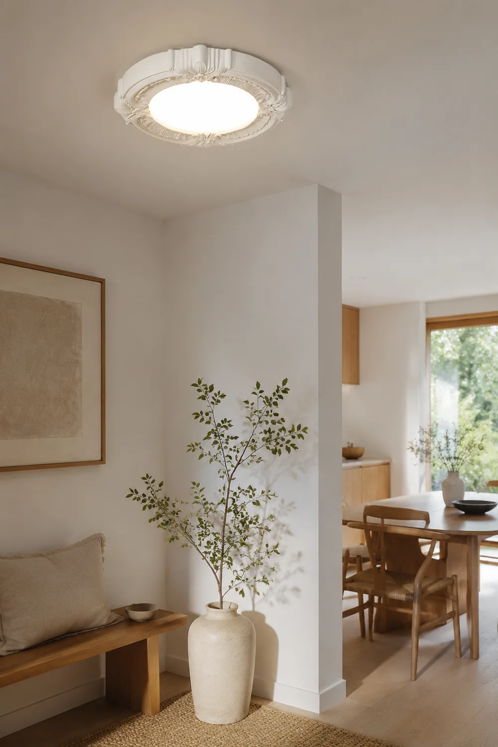 French Retro LED Ceiling Light For Bedroom - Lumpaz