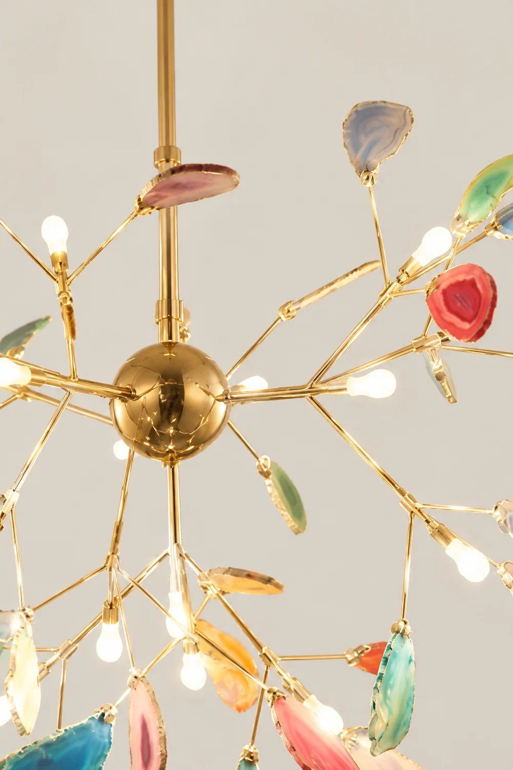 Nordic Creative Light Luxury Agate Stone Chandelier - Lumpaz