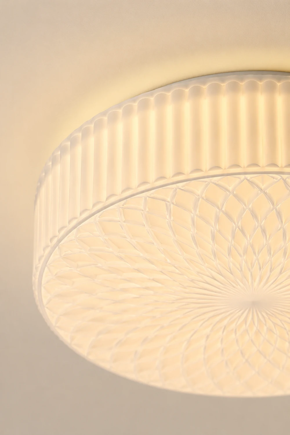 French Art Glass Flush Mount Ceiling Light - Lumpaz