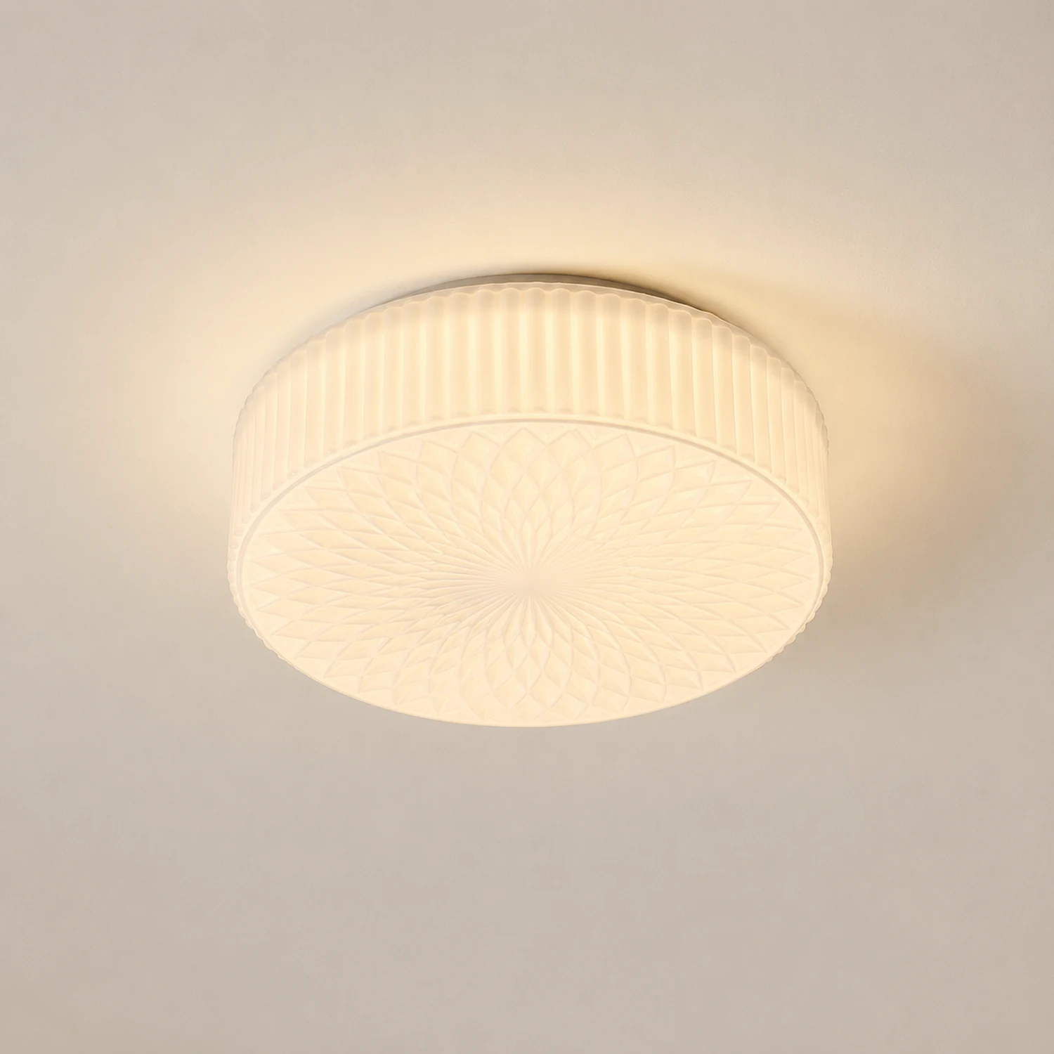 French Art Glass Flush Mount Ceiling Light - Lumpaz