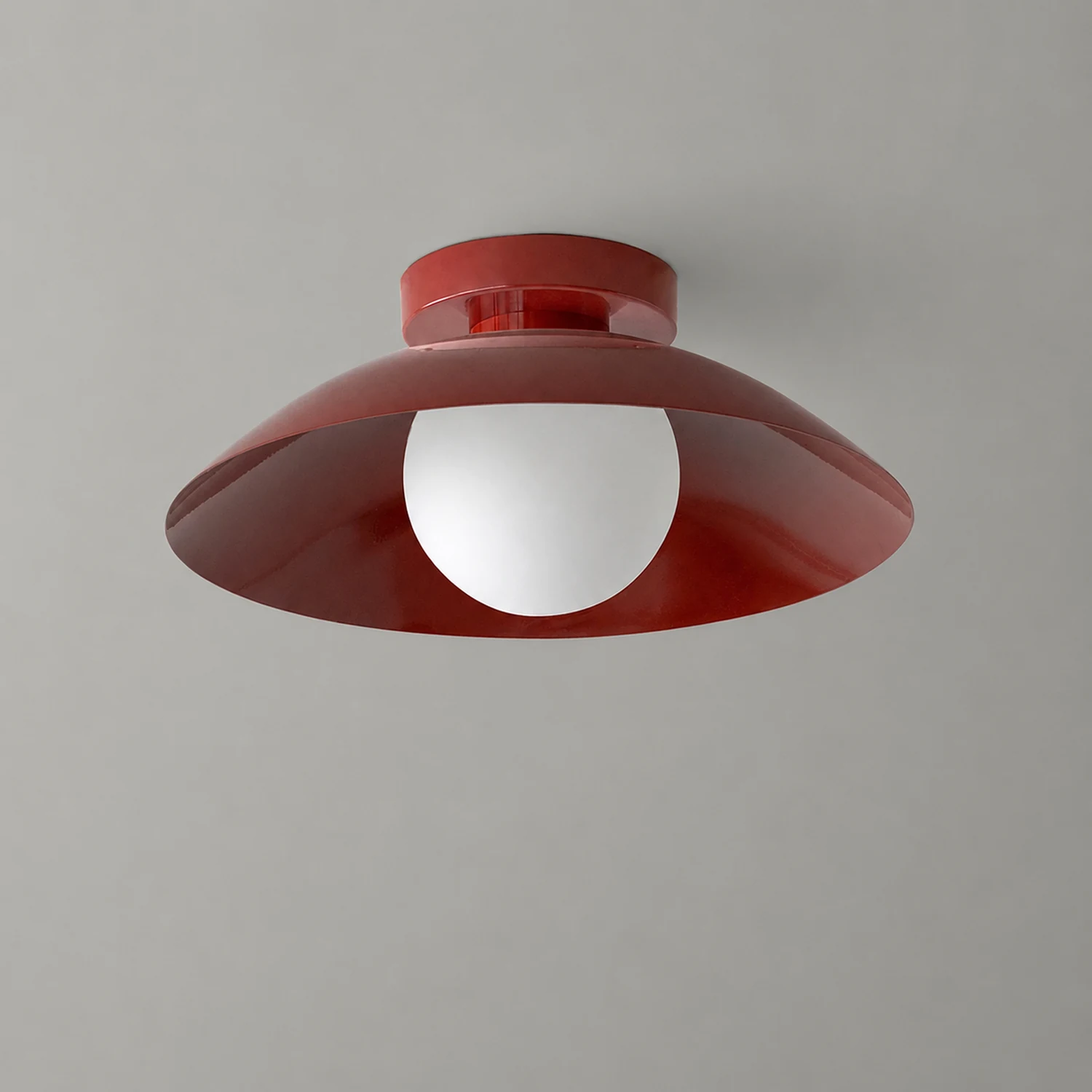 Simple Round Metal Flush Mount Ceiling Light For Kitchen - Lumpaz