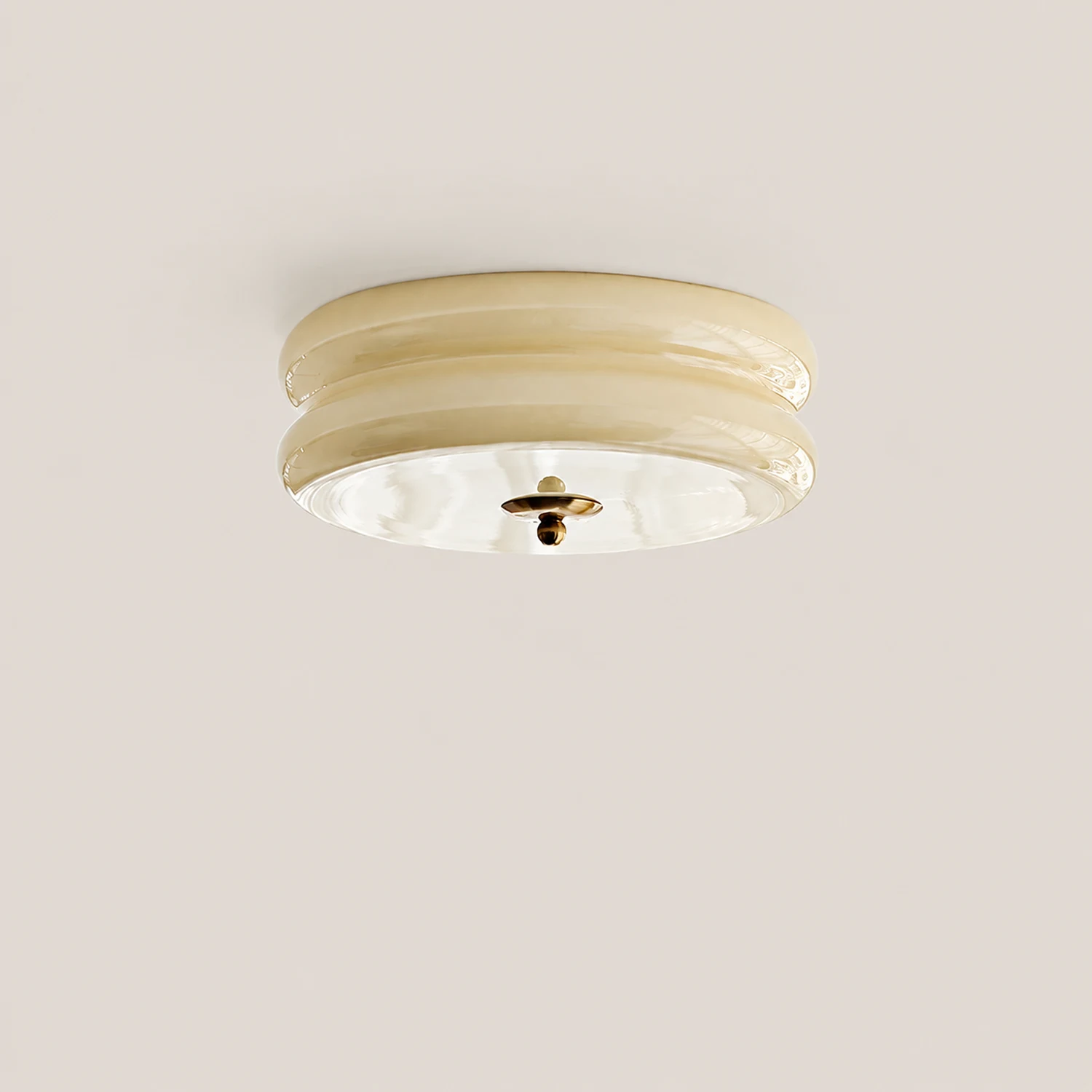 Art Deco Cream Cake Ceiling Light - Lumpaz