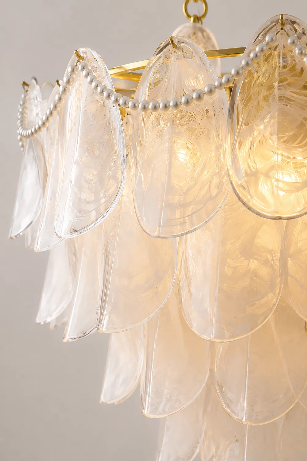Contemporary Cloud-Inspired Frosted Glass Living Room Chandelier - Lumpaz