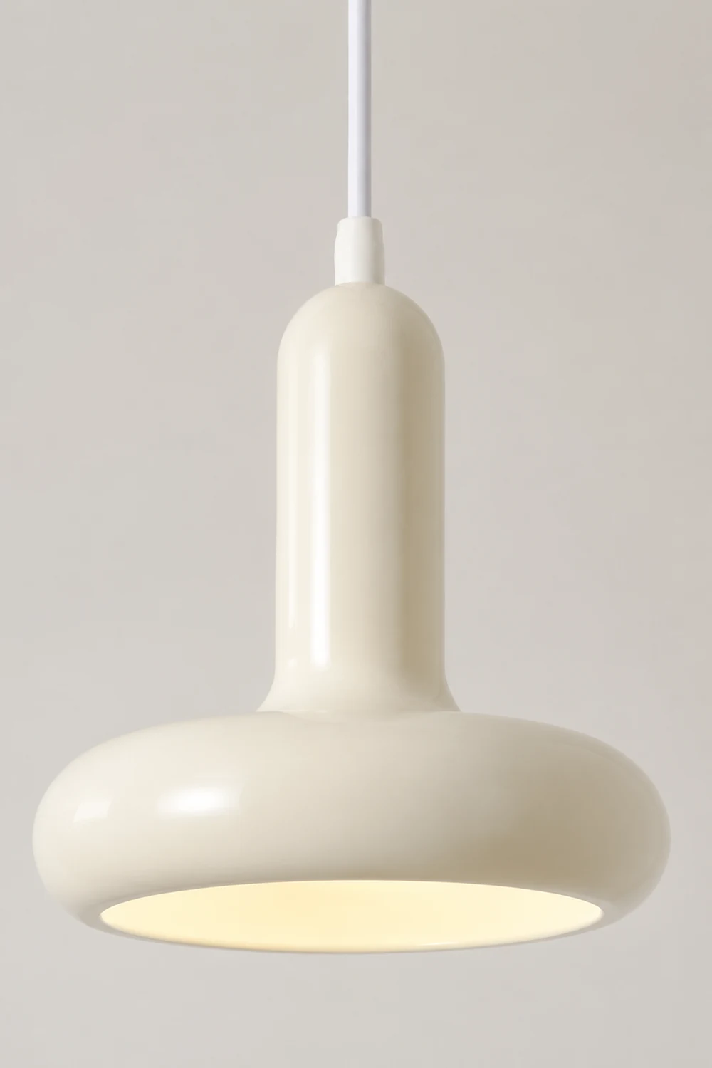 Bauhaus Puck Creamy Pendant Light - Lumpaz