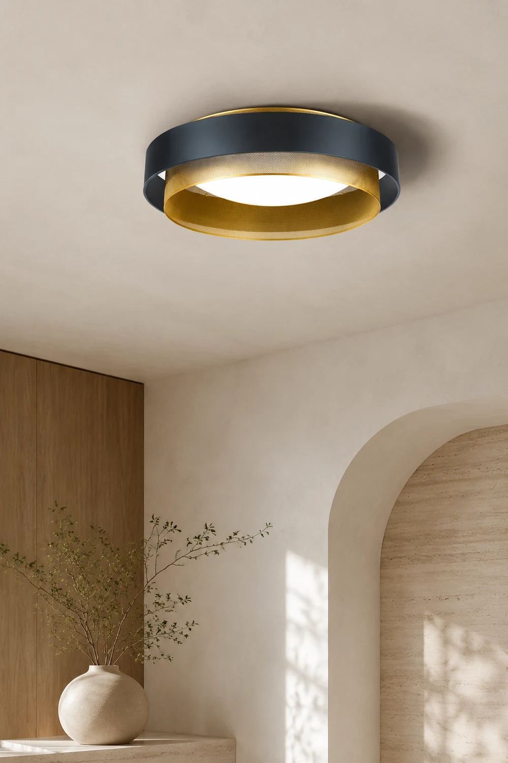 Minimalist LED Ceiling Light Flush Mount Panel Ceiling Lamp for Bedroom - Lumpaz