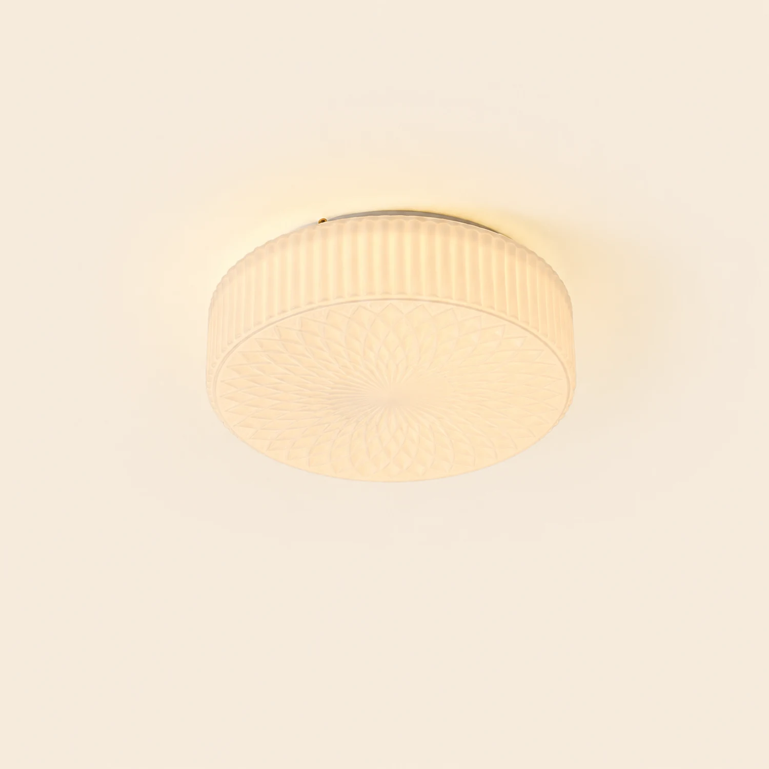 French Art Glass Flush Mount Ceiling Light - Lumpaz