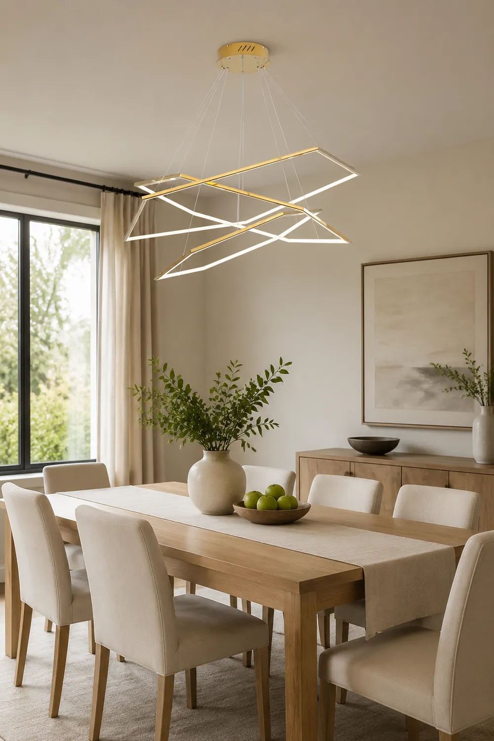 Modern Chic Geometric Polygon Pendant Light - Lumpaz