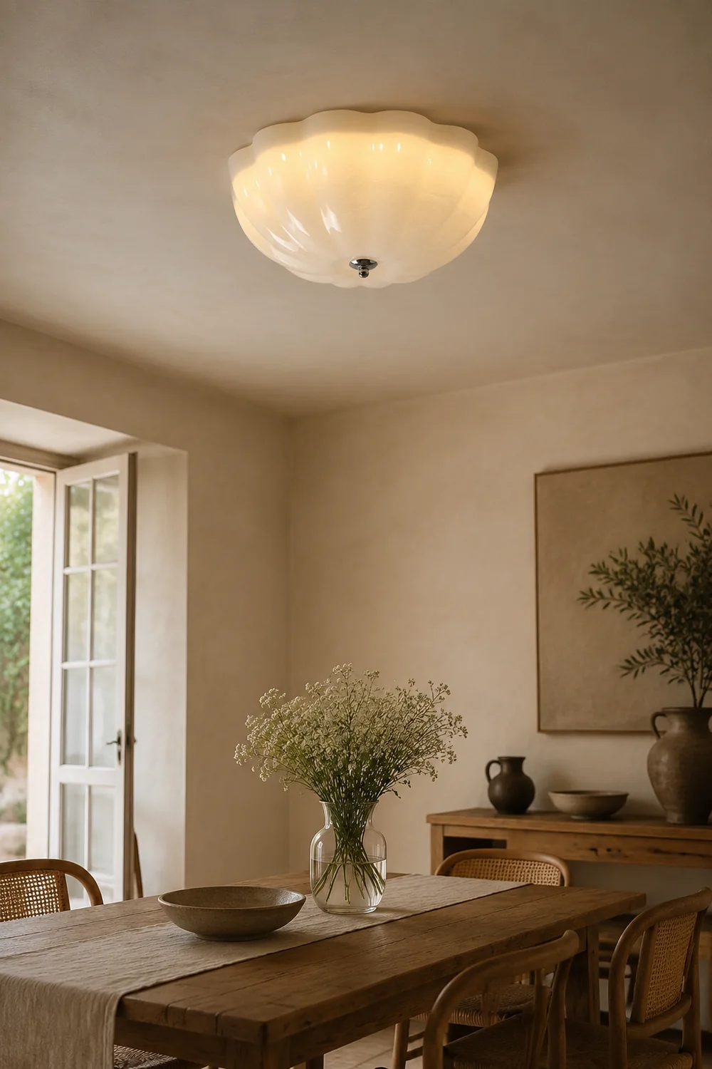 Simple French Retro LED Ceiling Lamp - Lumpaz