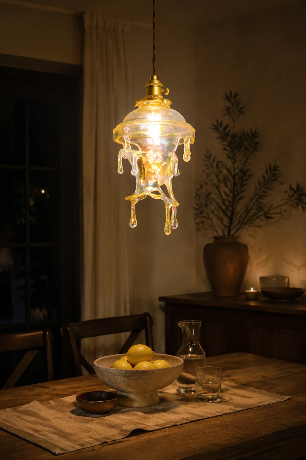 Designer Water Drop Melting Decor Pendant Light - Lumpaz