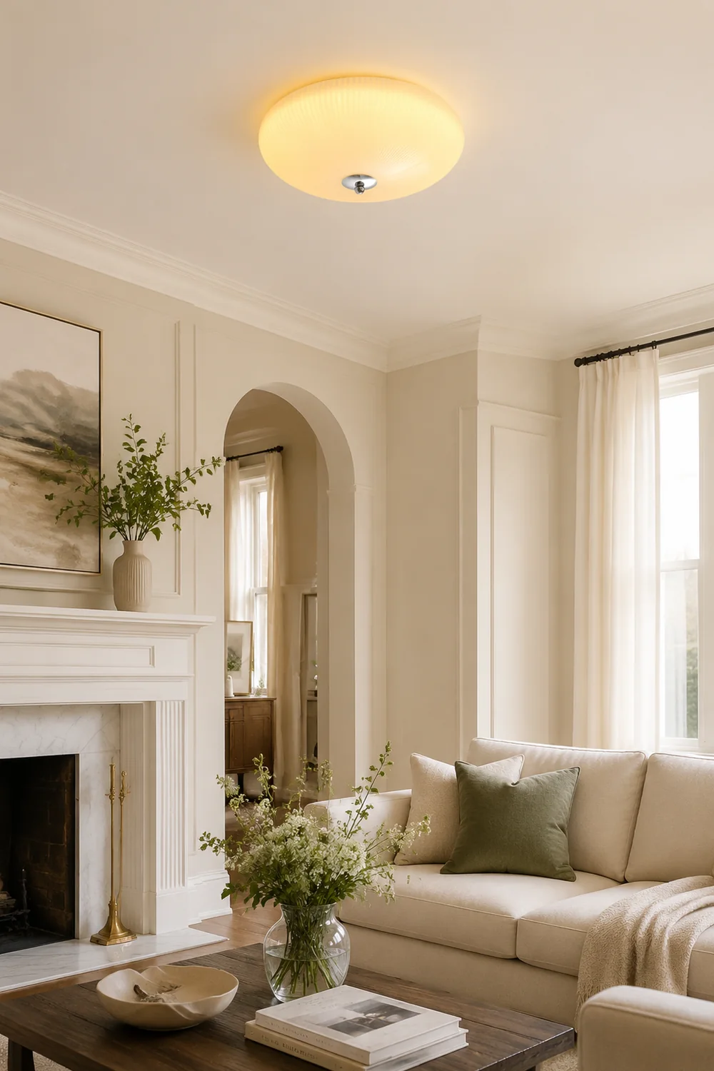 French Simple Glass Ceiling Lamps - Lumpaz