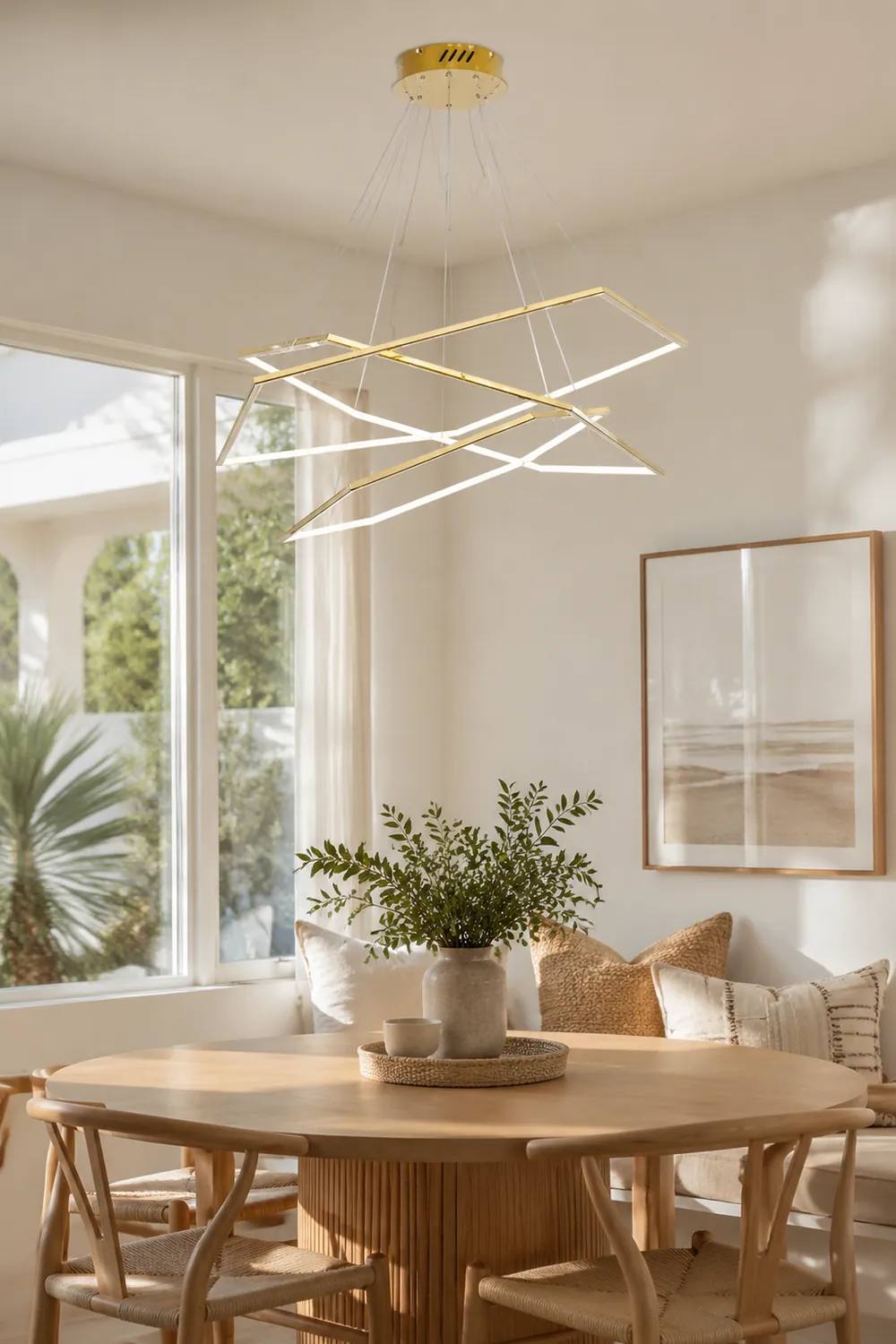 Modern Chic Geometric Polygon Pendant Light - Lumpaz