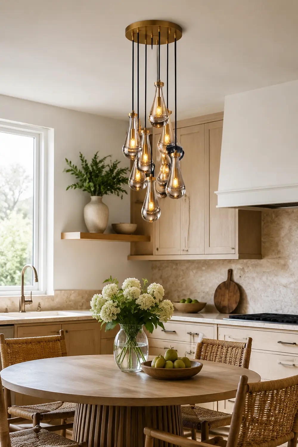 Modern Art Deco Raindrop Chandelier - Lumpaz
