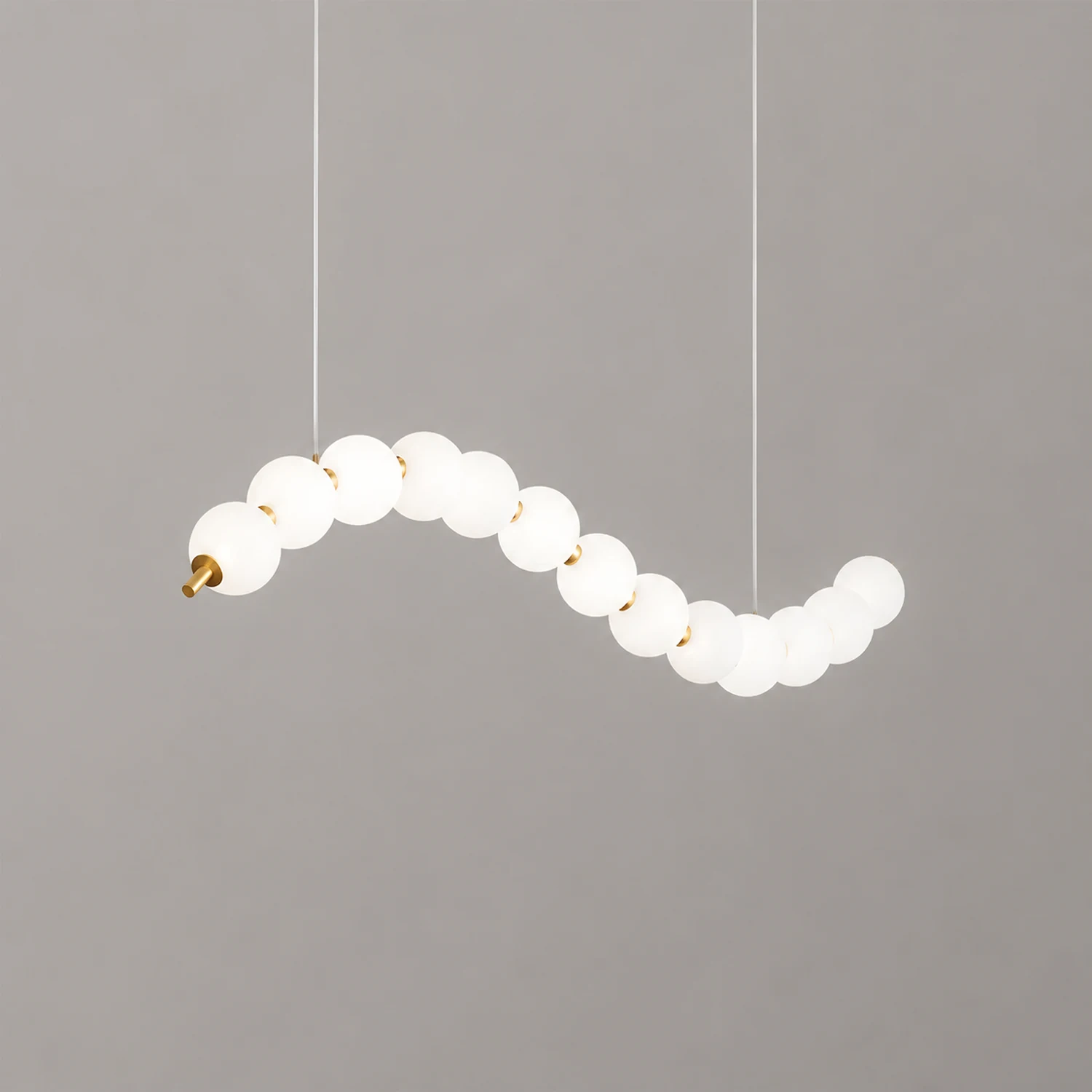 Creative Necklace String White Ball LED Pendant Lights - Lumpaz