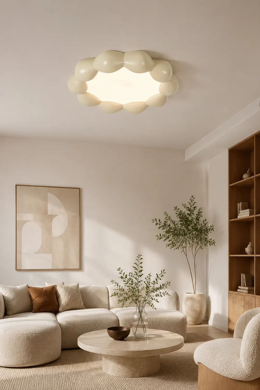 Minimalist Modern Resin Ceiling Light - Lumpaz