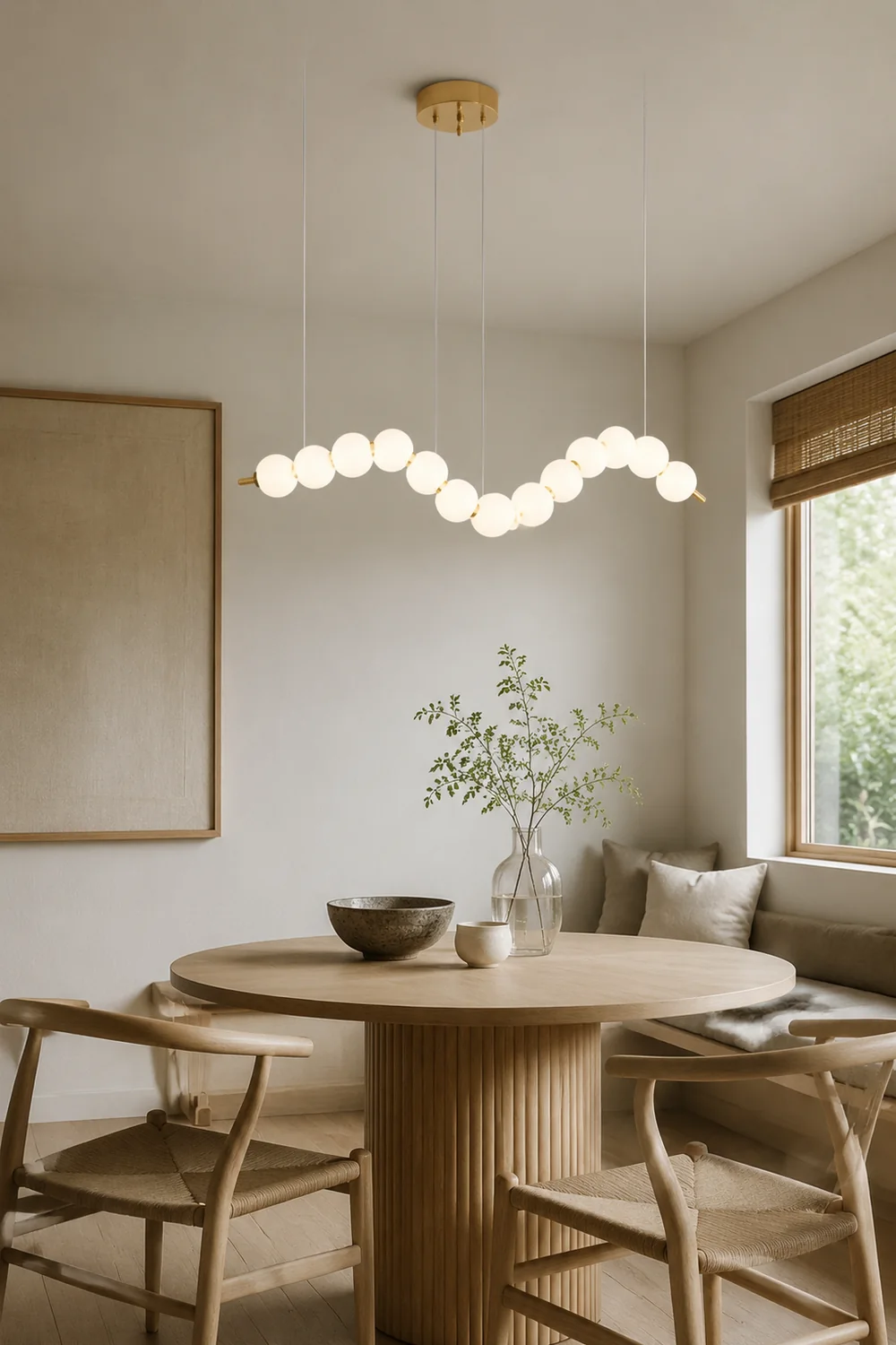 Creative Necklace String White Ball LED Pendant Lights - Lumpaz