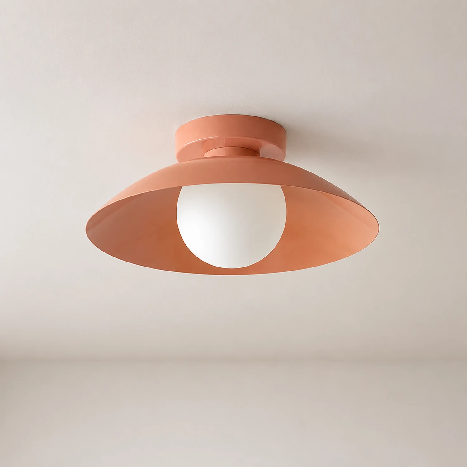 Simple Round Metal Flush Mount Ceiling Light For Kitchen - Lumpaz