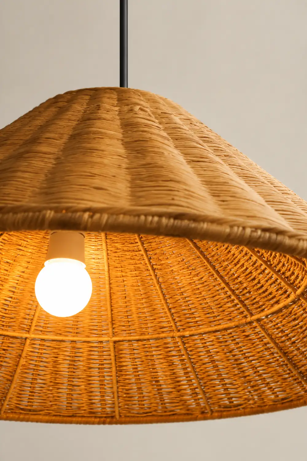 Farmhouse Handmade Rattan Pendant Light - Lumpaz
