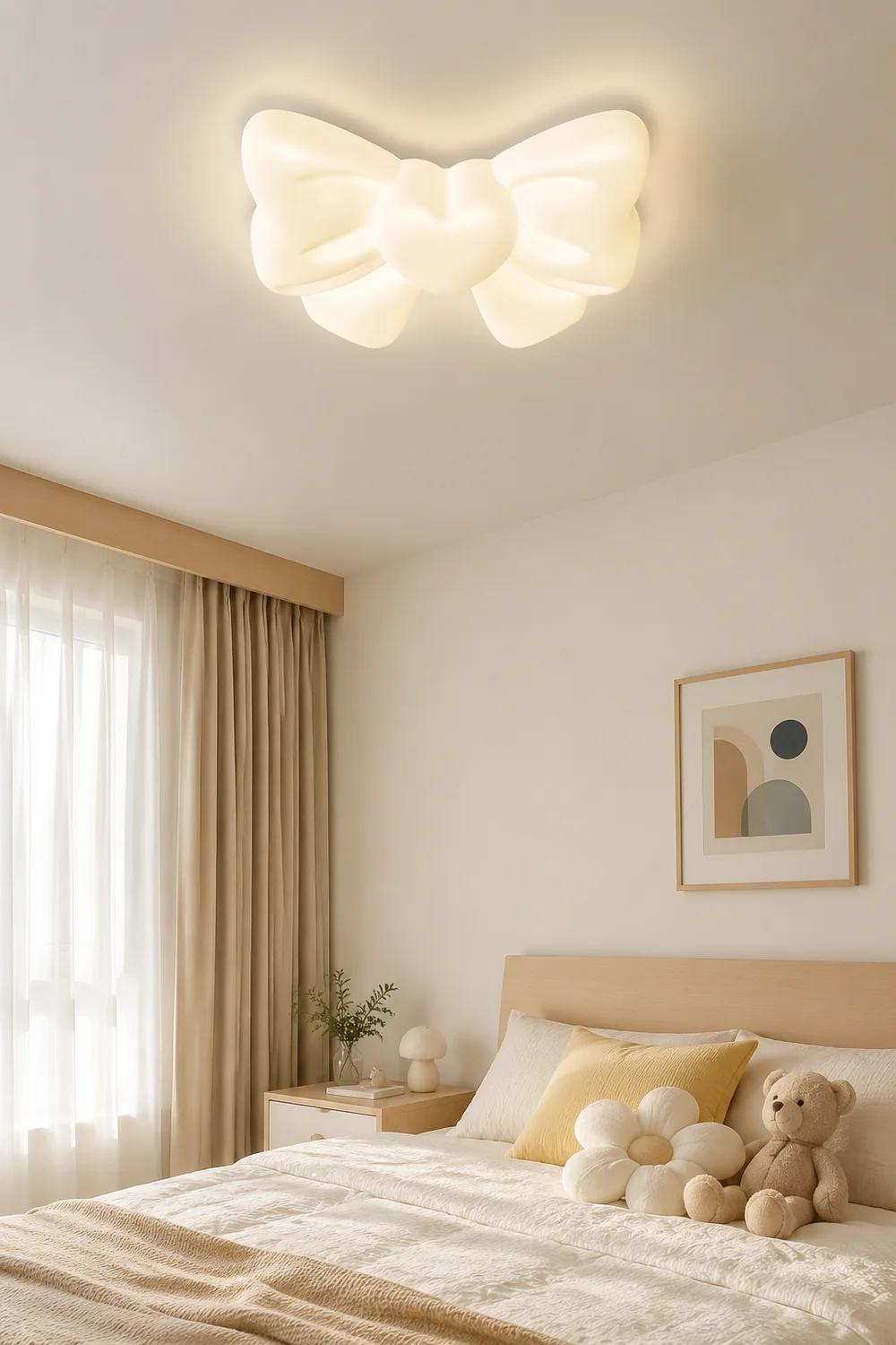 Cream Warm Multi-shaped Ceiling Light For Kids Room - Lumpaz