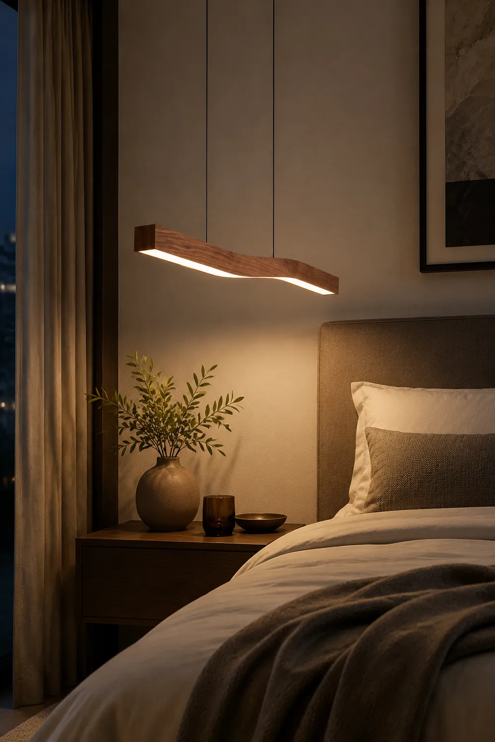 Modern LED Linear Pendant Light - Lumpaz