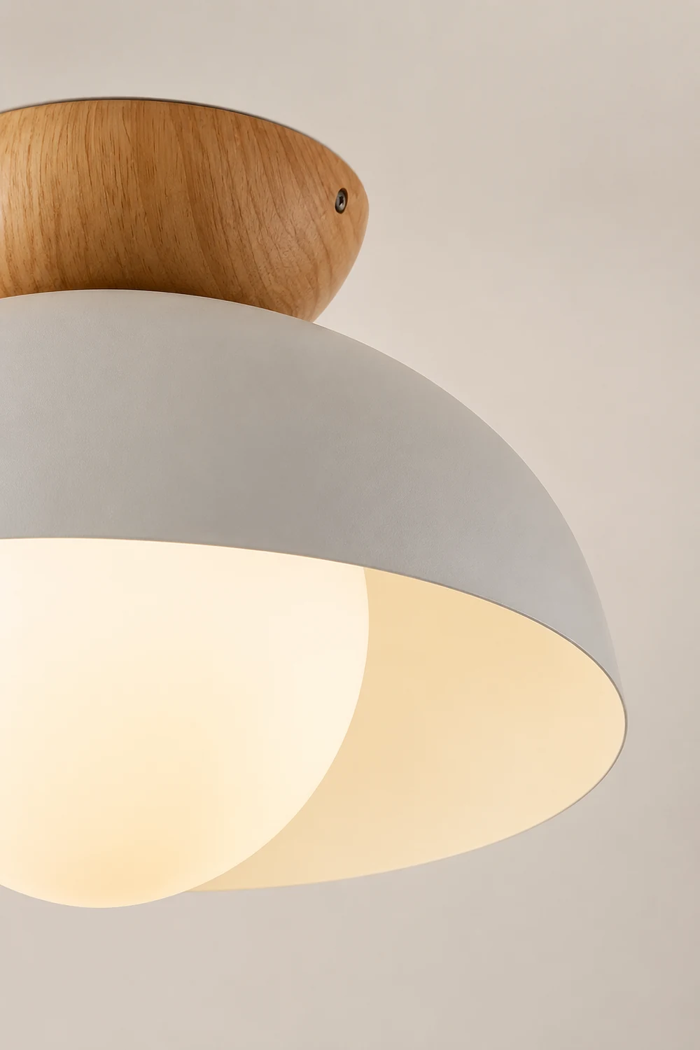 Minimalist Eco-friendly Metal Ceiling Light - Lumpaz