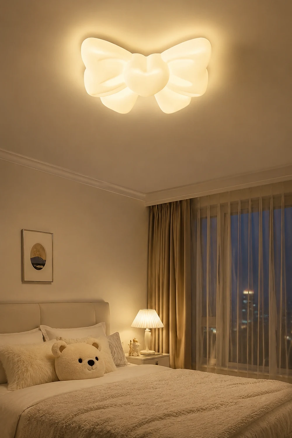Cream Warm Multi-shaped Ceiling Light For Kids Room - Lumpaz