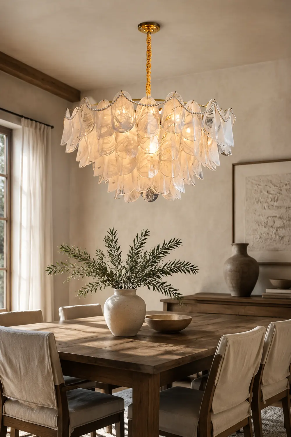 Contemporary Cloud-Inspired Frosted Glass Living Room Chandelier - Lumpaz