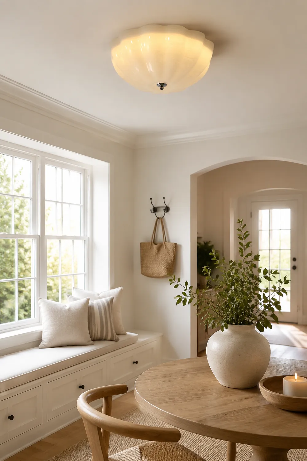 Simple French Retro LED Ceiling Lamp - Lumpaz