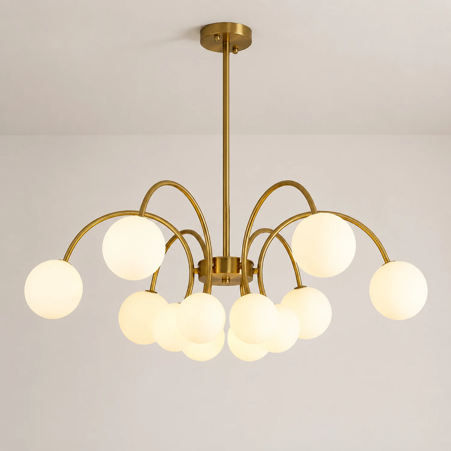 Modern Gold Sputnik Shape Chandelier - Lumpaz