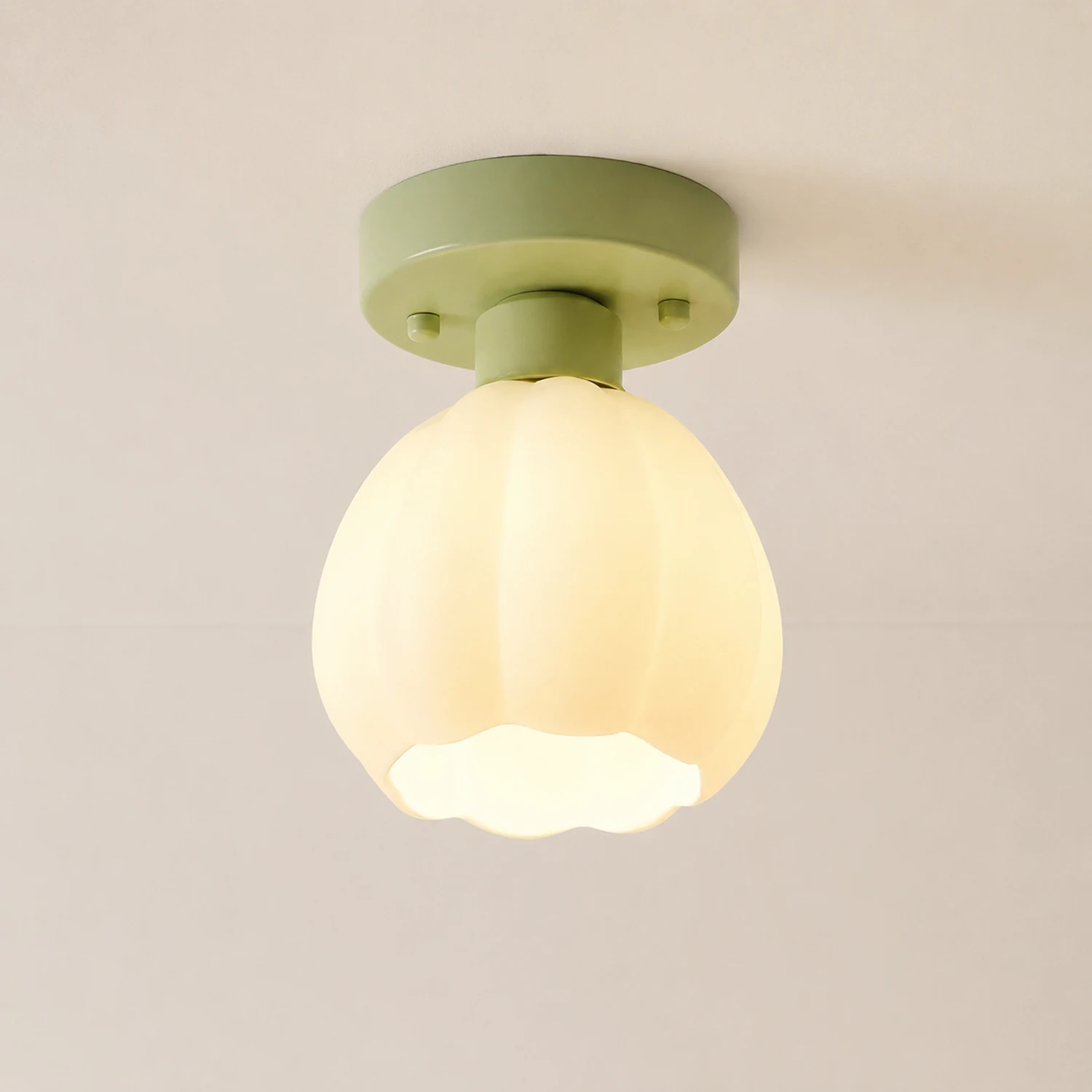 Cream Pumpkin Creative Corridor Aisle Ceiling Light - Lumpaz