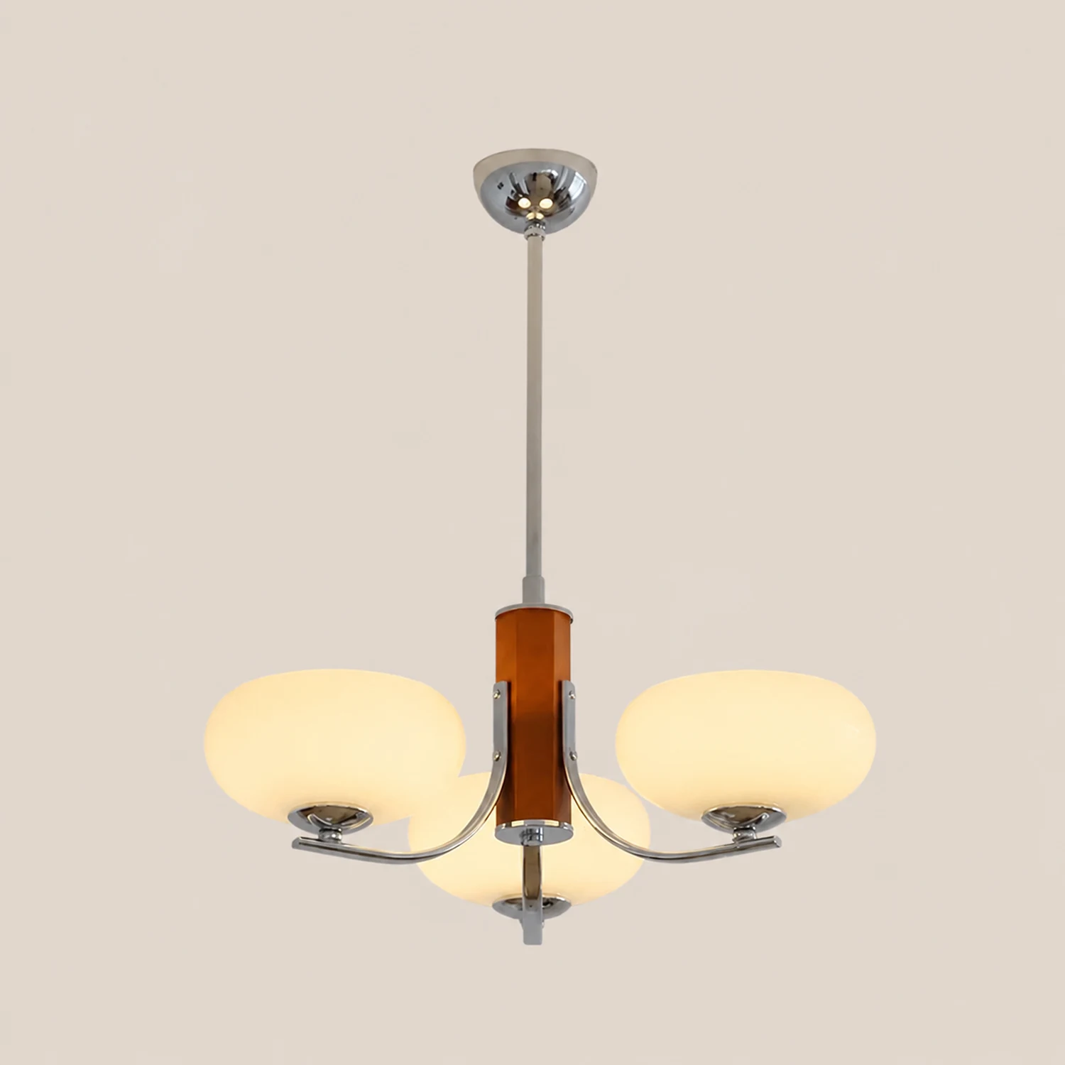 Medieval Bauhaus Solid Wood Chandelier - Lumpaz